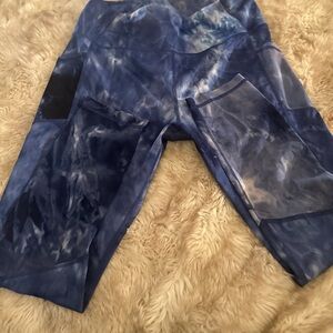 A Core Blue and Black yoga pants